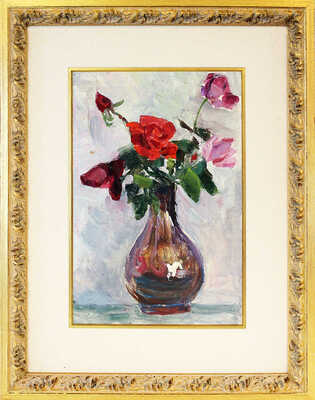 Герасимов Александр Михайлович. Розы в вазе 